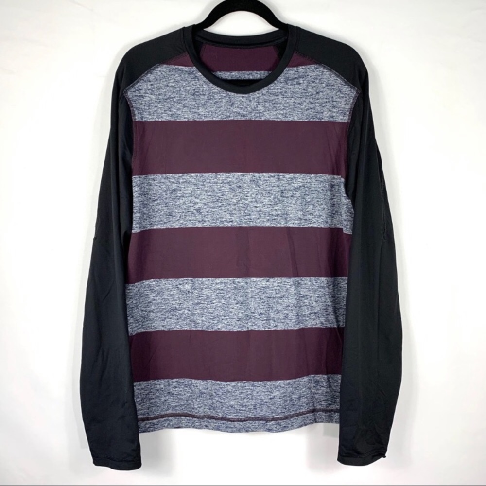 Lululemon Athletica Long SleeveTee Striped Shirt
